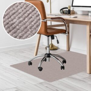 Schreibtischstuhl Unterlage Beige – selbsthaftend