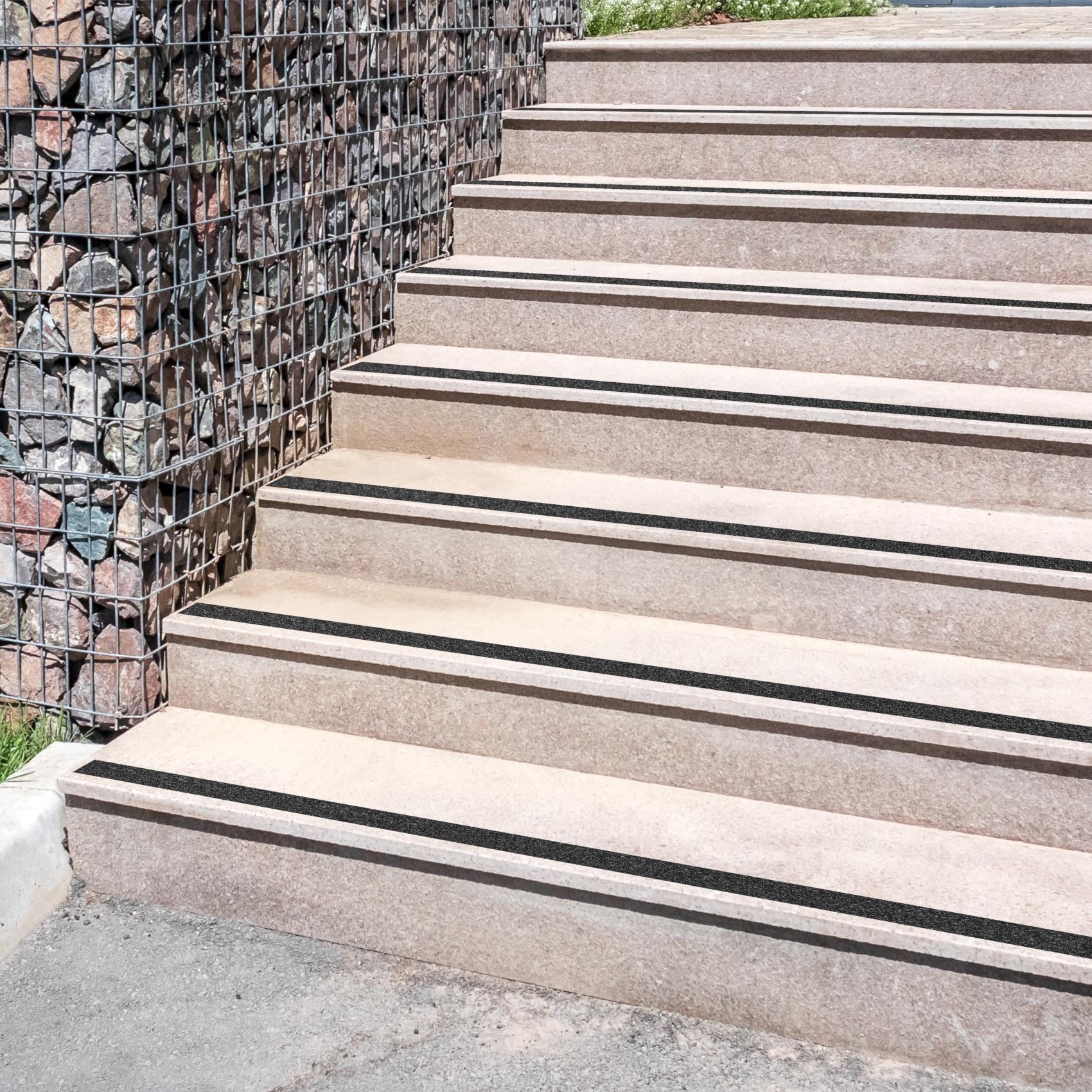 Antirutsch Klebeband selbstklebend anti-rutsch Tape Band Klebestreifen FixoFlex Breite 5 & 10cm Schwarz 10m Rolle – 5cm x 10m