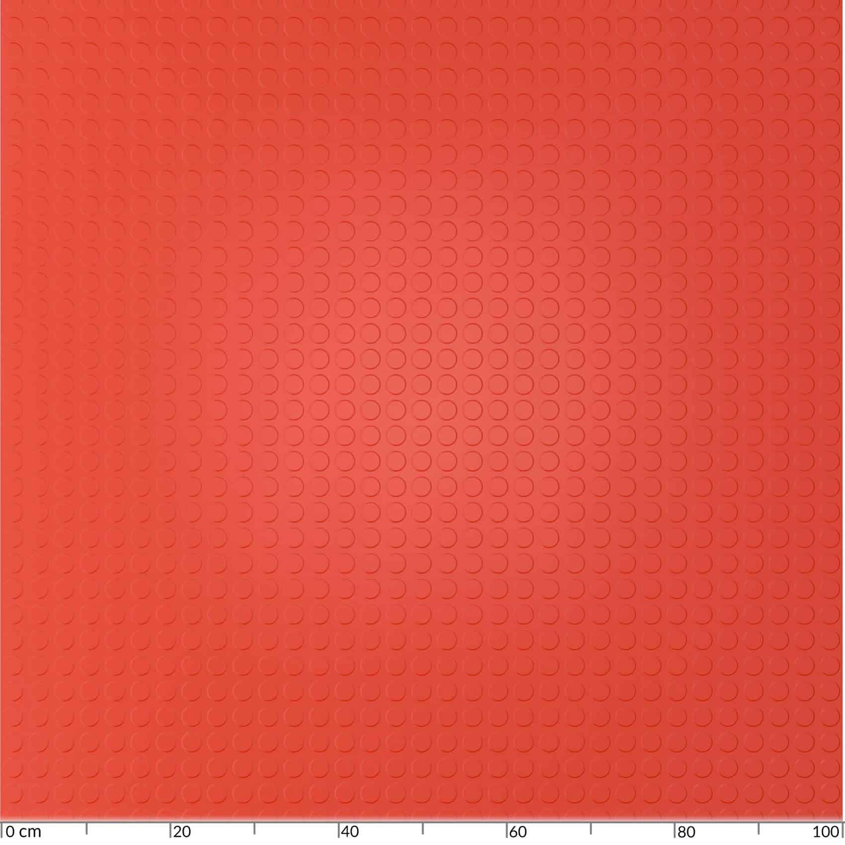 TPE Gummimatten geruchsarm Meterware Noppen Rot Gummi 3mm -100 cm Breit Rollenware – 50 x 100cm