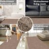 NVSWI-092_50-jpg Teppich Wohnzimmer Kurzflor Getuftet Teppichboden Sweethome 3 Farben, 260 × 100 cm, Beige – Ansicht 4