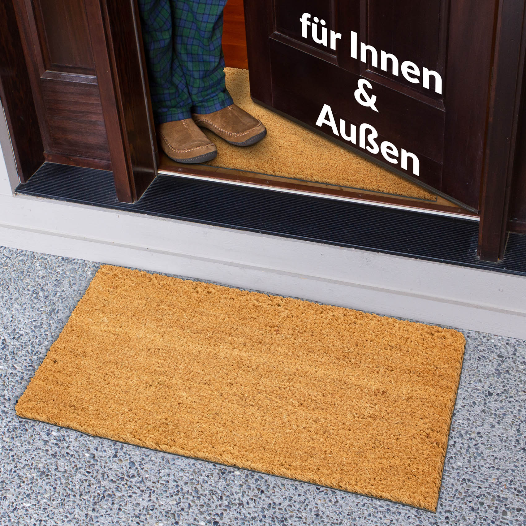 Kokosmatte Fußmatte Meterware Schmutzfangmatte Breite 100cm
