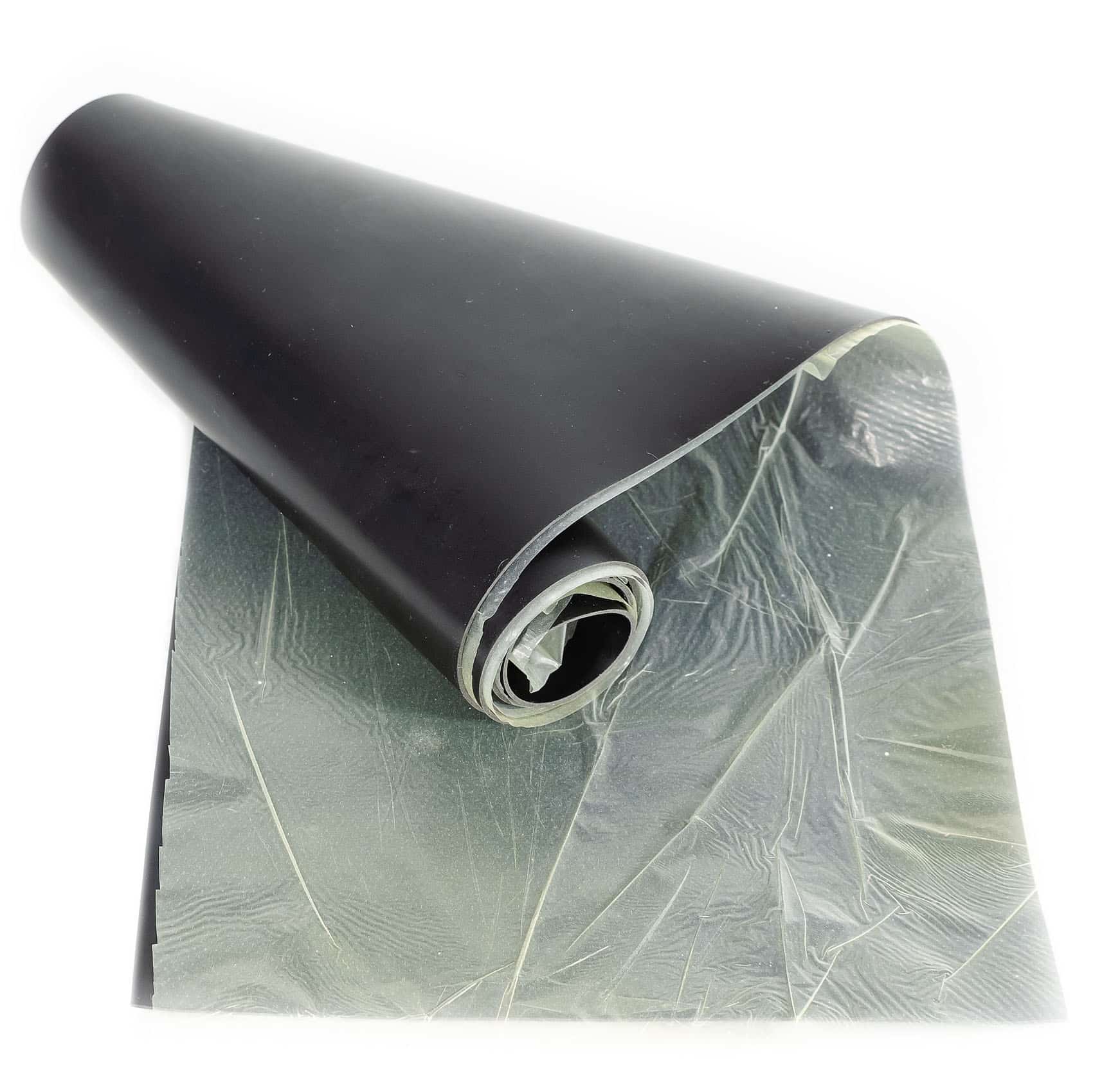 SBR Gummimatte Meterware Gummi Bodenbelag Glatt Schwarz Stärke: 1mm 100cm Breite – 50 x 100cm