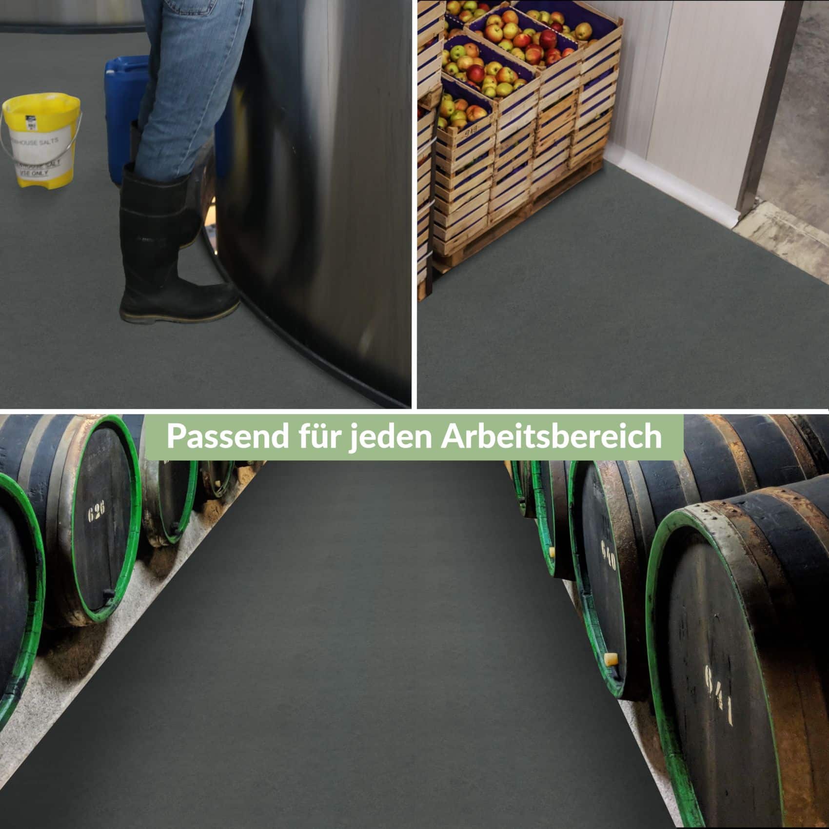 PVC Bodenbelag Vinyl Fußbodenbelag PVC Boden Vinylboden Granitoptik Grau Meterware Breite 140cm – 100 x 140 cm