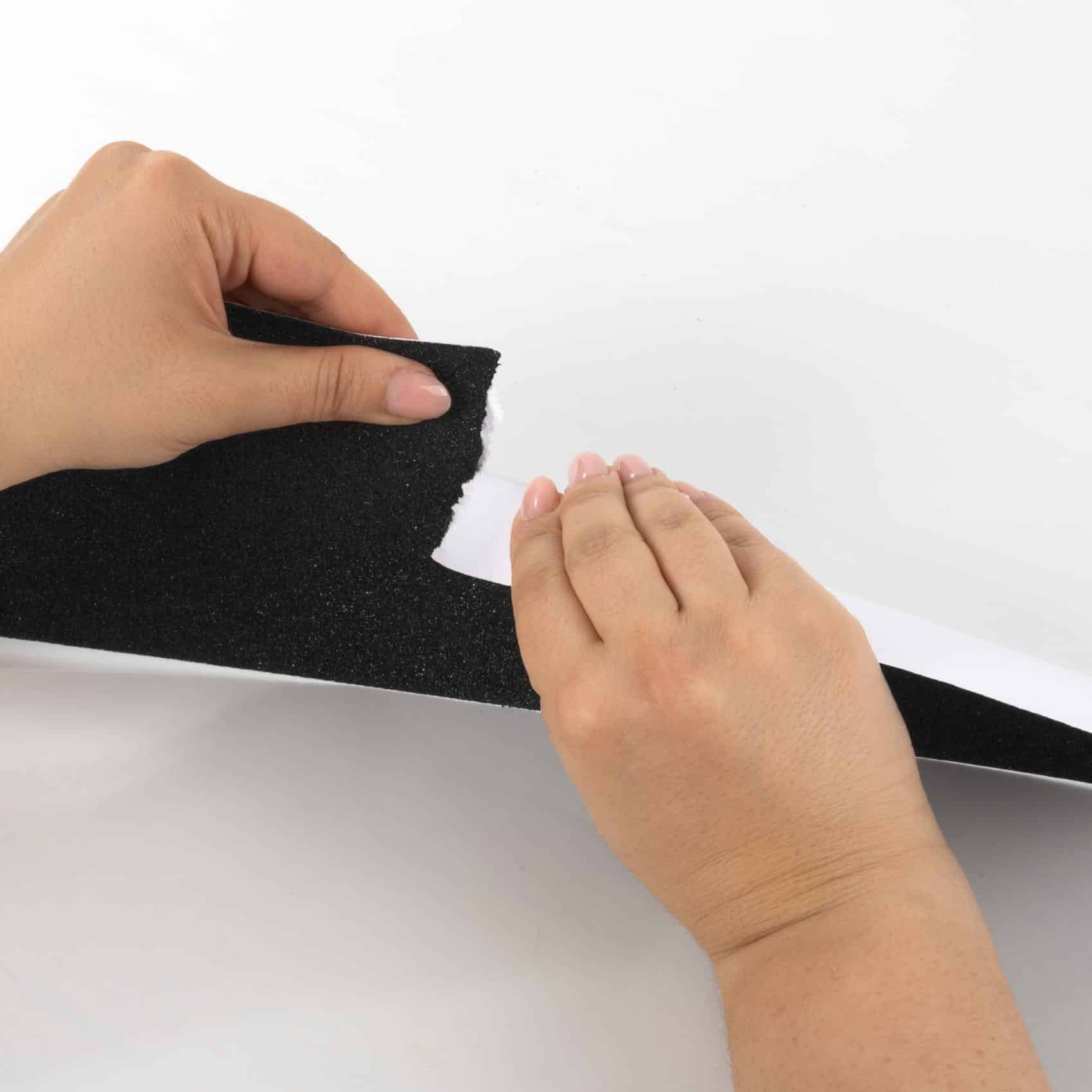 Antirutsch Klebeband selbstklebend anti-rutsch Tape Band Klebestreifen FixoFlex Breite 5 & 10cm Schwarz 10m Rolle – 5cm x 10m