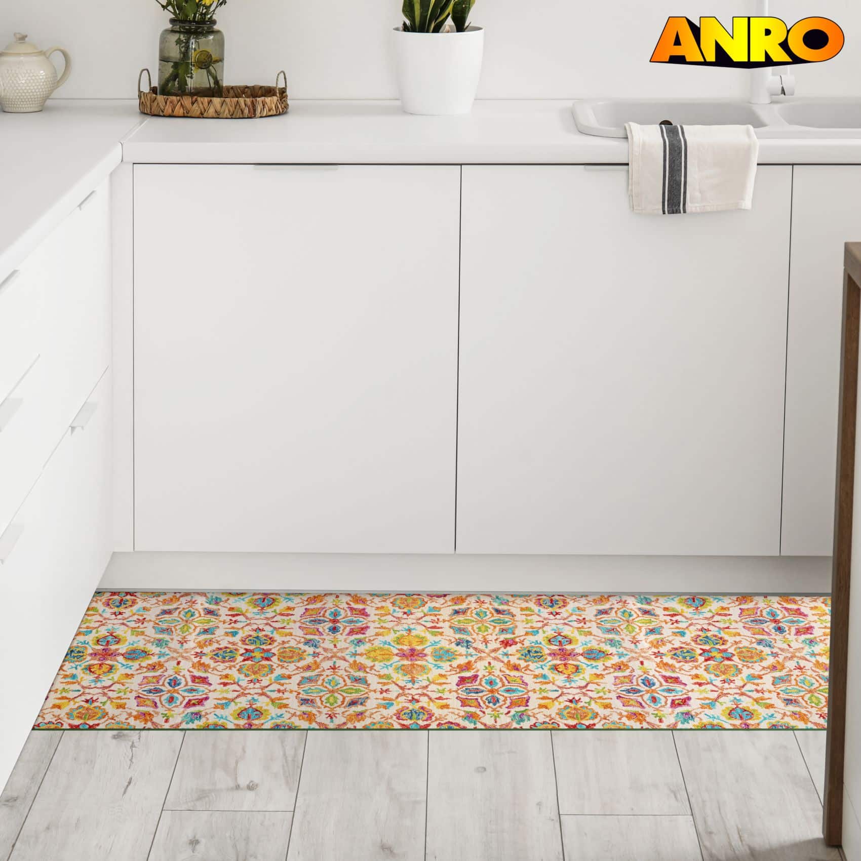 Küchenläufer Küchenteppich Läufer Flur Teppichläufer Sprinty Abbraccio 52cm Breite – 100x52cm