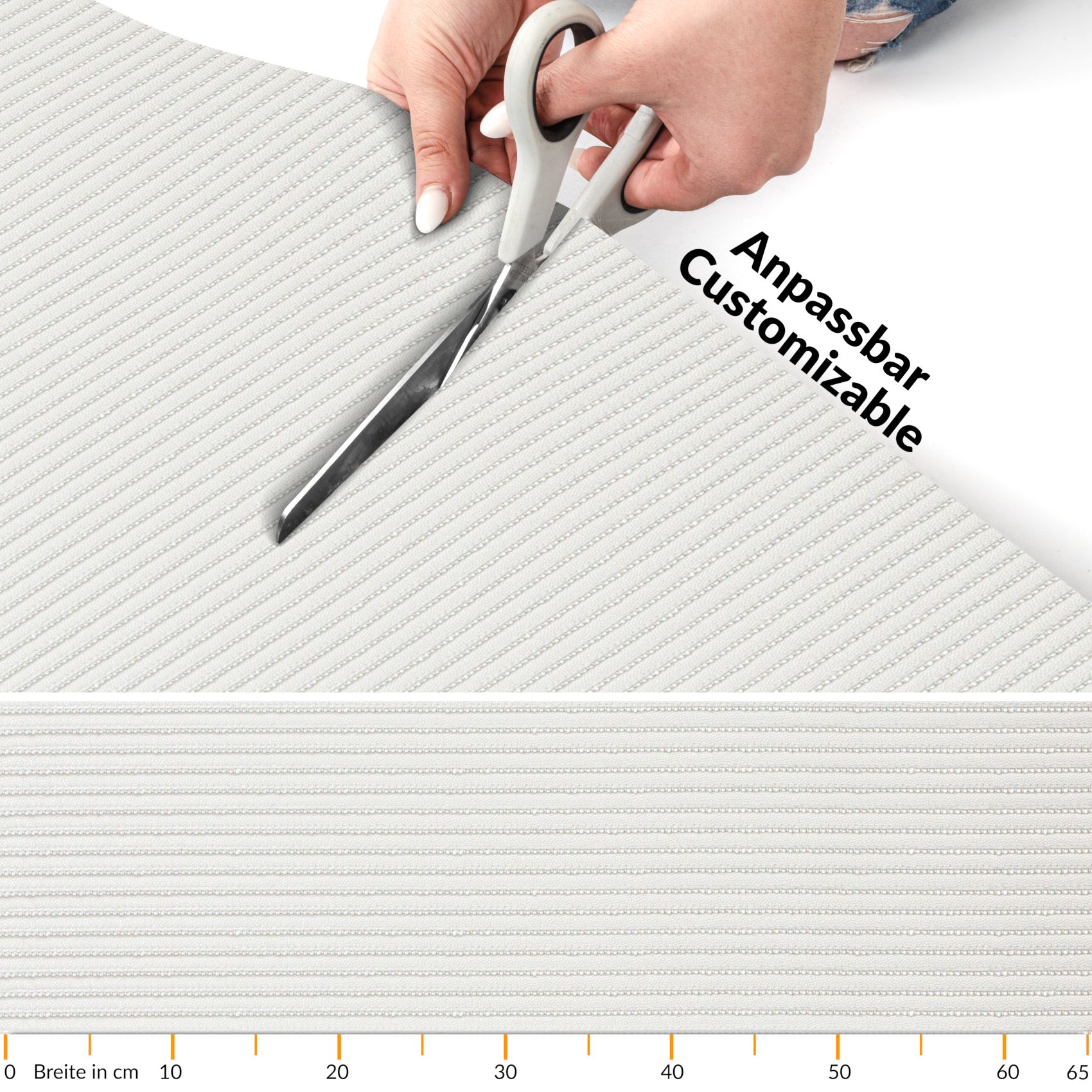 Badematte Uni Weiß 65cmx70cm