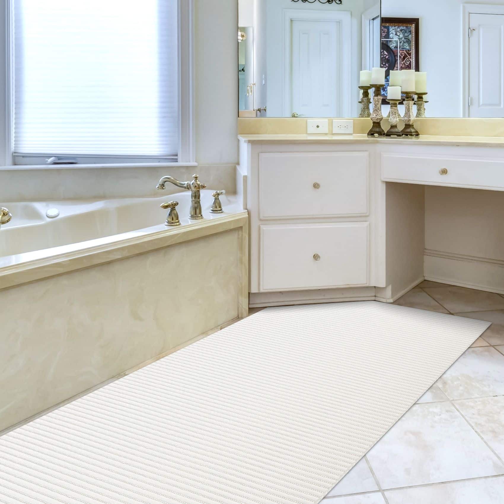 Badematte Uni Weiß 65cmx70cm