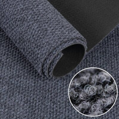 Sauberlaufmatte Teppichläufer Schmutzfangmatte Flur Läufer Teppich BOB Grau Schmutzfangläufer robust Meterware 120cm