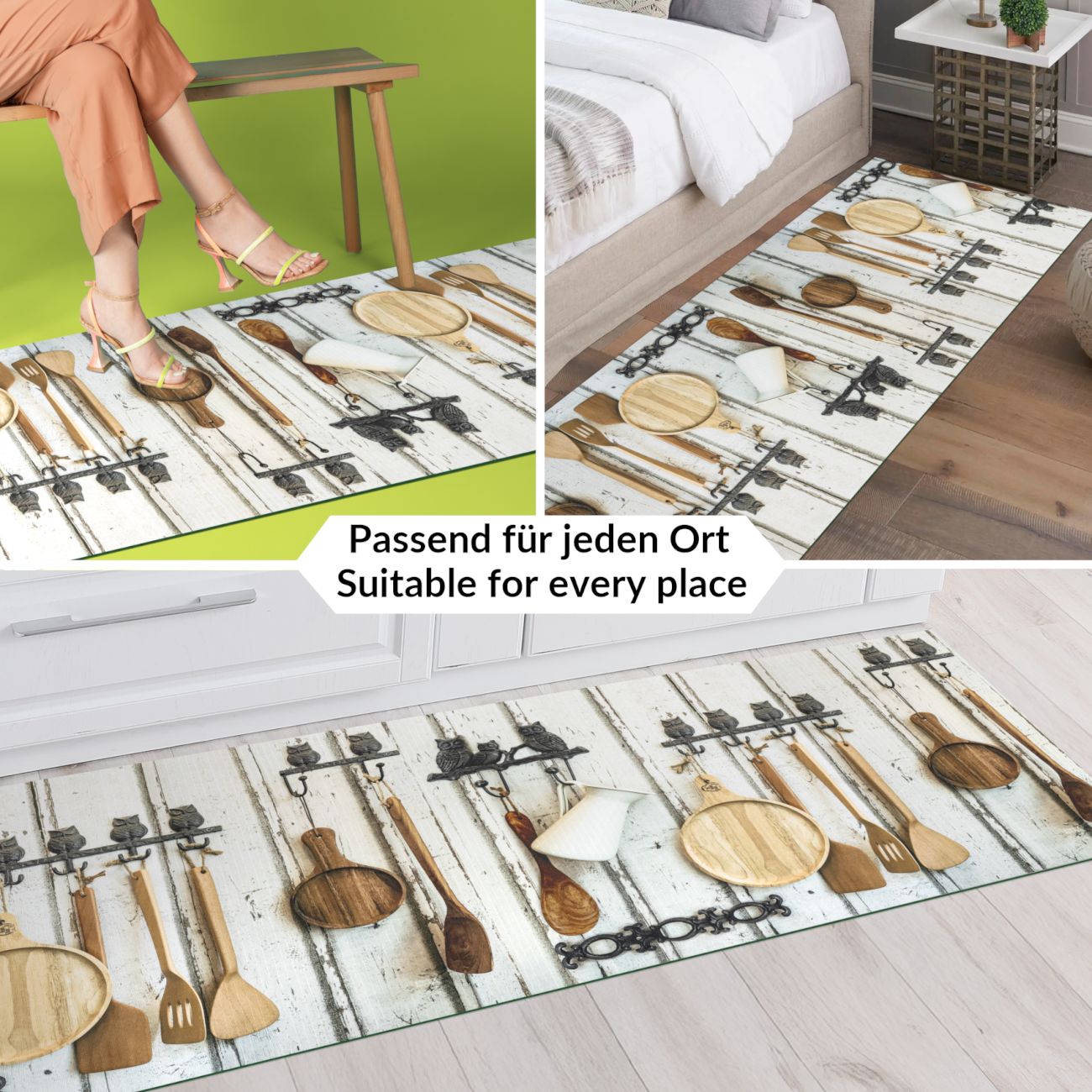 Küchenläufer Küchenteppich Läufer Flur Teppichläufer Sprinty Cucina New Mehrfarbig 50cm Breit