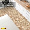 Küchenteppich Küchenläufer abwaschbar Teppichläufer Küche rutschfest Flur Läufer pflegeleicht Ornamentfliesen Breite 67cm