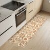 Küchenteppich Küchenläufer abwaschbar Teppichläufer Küche rutschfest Flur Läufer pflegeleicht Ornamentfliesen Breite 67cm
