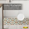 Küchenteppich Küchenläufer abwaschbar Teppichläufer Küche rutschfest Flur Läufer pflegeleicht Vintagefliesen Breite 67cm