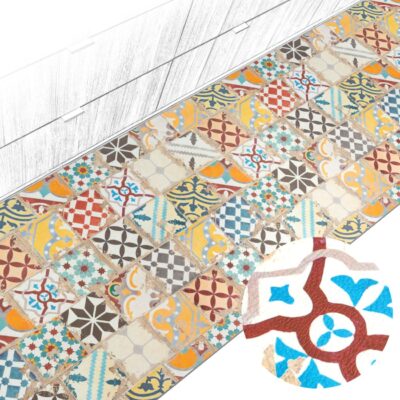 Küchenteppich Küchenläufer abwaschbar Teppichläufer Küche rutschfest Flur Läufer pflegeleicht Pharao Breite 67cm