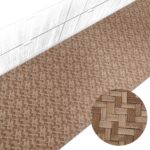 Küchenteppich Küchenläufer abwaschbar Teppichläufer Küche rutschfest Flur Läufer pflegeleicht Rattanoptik Breite 67cm