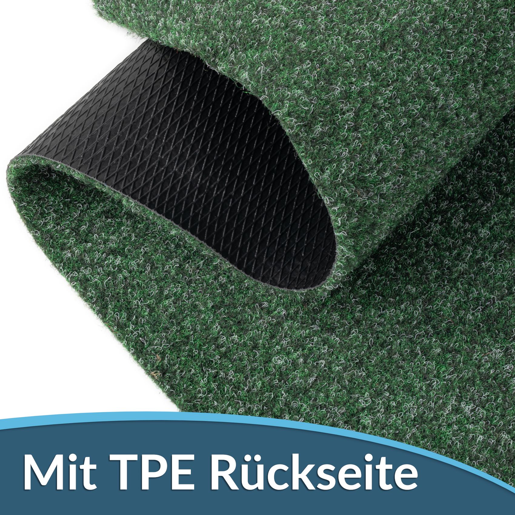 Fußmatte Schuhparkplatz Sauberlaufmatte Türmatte Grün in verschiedenen Breiten & Längen