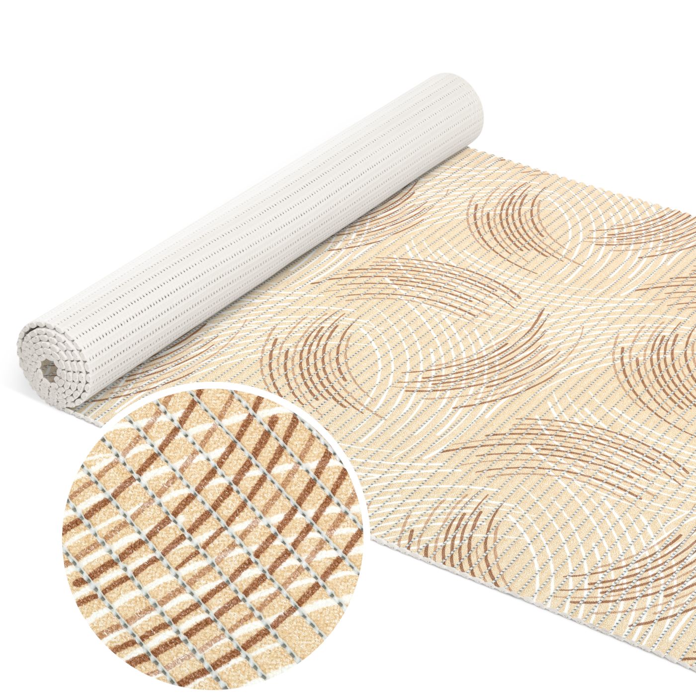 DM088B_10A Badematte Weichschaummatte Badvorleger Duschvorleger rutschfest 65cm