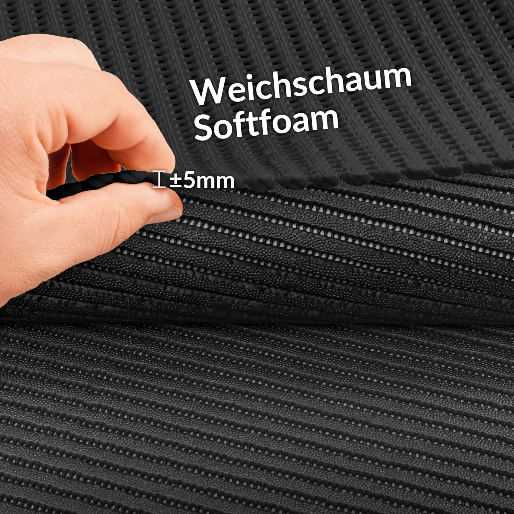 BM13-065_50-jpg Badematte Uni Schwarz 60cmx60cm