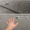 Teppich Wohnzimmer Kurzflor Getuftet Teppichboden Sweethome 3 Farben, 500 × 100 cm, Silber – Ansicht 5
