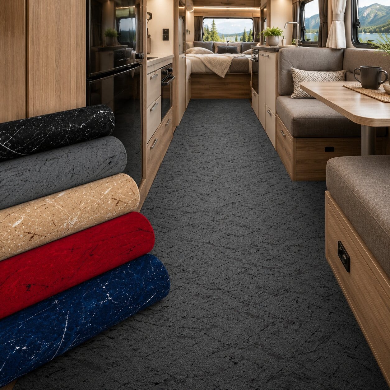 Wohnwagen Teppich Wohnmobil Teppichboden nach Maß Miro