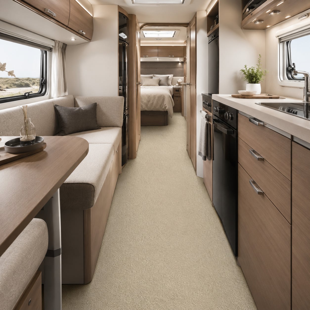 BMBEIG Wohnwagen Teppich Wohnmobil Teppichboden nach Maß Caravo