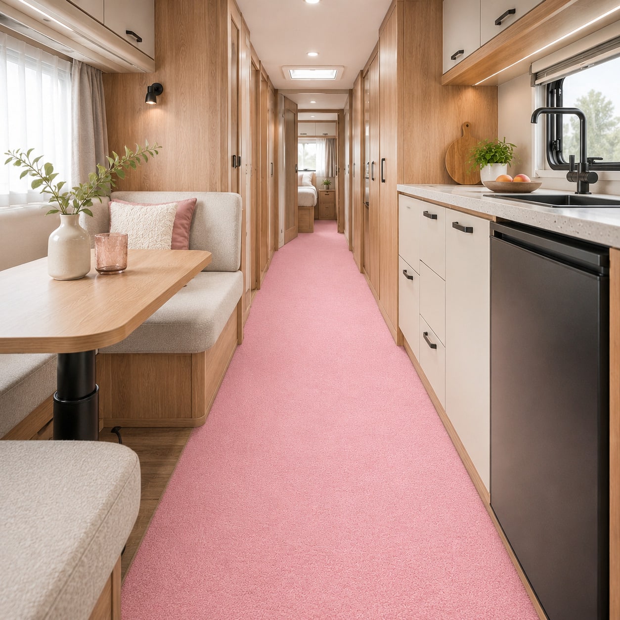 BMROSA Wohnwagen Teppich Wohnmobil Teppichboden nach Maß Caravo