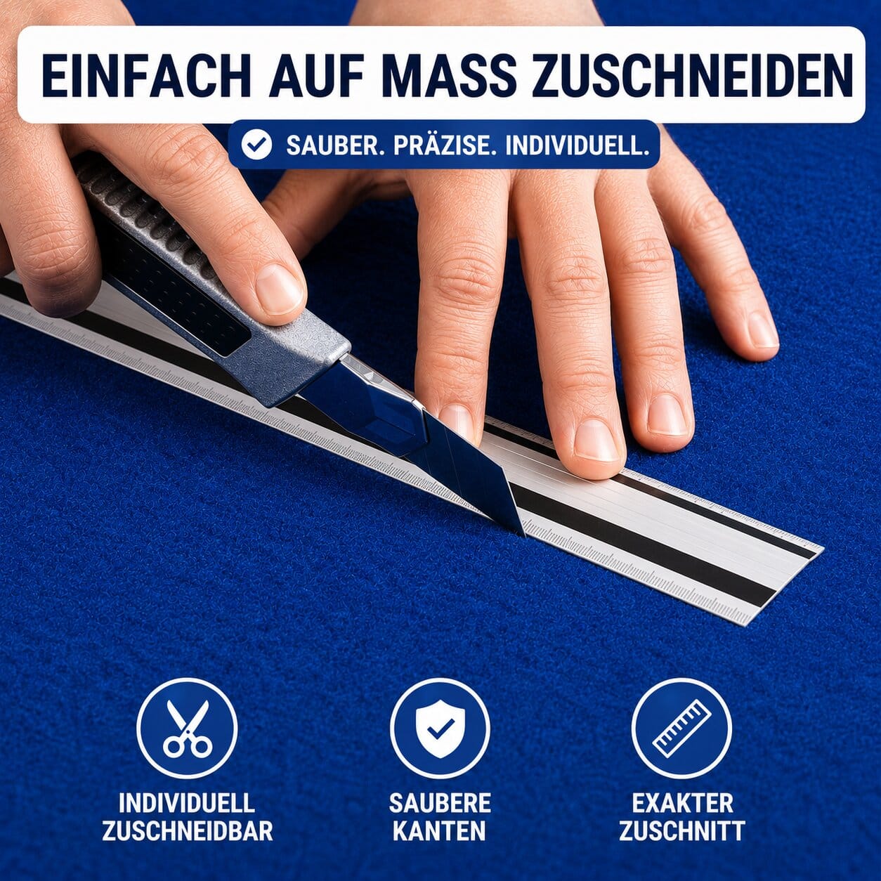 bootsteppich anpassbar blau Bootsteppich Rot Bodenbelag Teppich für Boote nach Maß (Kopie)